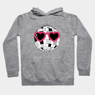 Disco Ball Wearing Sunglasses Hoodie